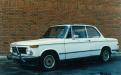 Very cool 1973 BMW 2002 Tii posing for its “album shot “against the brick wall of the Mandarin restaurant.